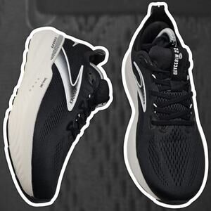 Brooks Glycerin 22 Black Grey White Womens 10.5 Wide D Running Shoes Cushioning
